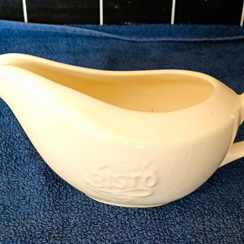 Bisto embossed white ceramic - bisto,